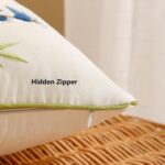 Holibeat Embroidered Flower Birds Throw Pillow Covers 18 * 18 inches Spring Deco... - Image 5