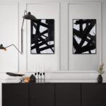 Zessonic Black And White Abstract Wall Art - Black Painting Stroke Graffiti Artw... - Image 7