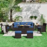 Yaheetech 3-Seat Patio Wicker Sofa, Outdoor Rattan Couch with Furniture Cover, D... - Image 3