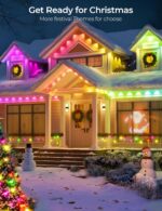 Smart Permanent Outdoor Lights Pro, 200ft 120LED RGB+IC Warm/Cool White for Dail... - Image 3