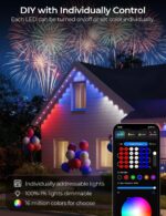 Smart Permanent Outdoor Lights Pro, 200ft 120LED RGB+IC Warm/Cool White for Dail... - Image 6