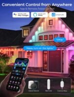 Smart Permanent Outdoor Lights Pro, 200ft 120LED RGB+IC Warm/Cool White for Dail... - Image 7