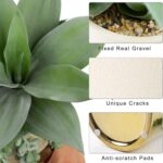 Hollyone Large Artificial Succulents Plants Faux Succulents 12" Fake Succulent P... - Image 3