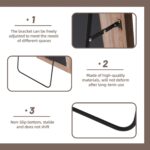 ZHUNFA Arched Full Length Mirror with Solid Wood Frame, 71x32 Farmhouse Wall Mou... - Image 4