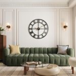 Vantic 32 Inch Large Wall Clock, Roman Numeral Metal Oversized Wall Clocks for L... - Image 4