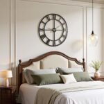 Vantic 32 Inch Large Wall Clock, Roman Numeral Metal Oversized Wall Clocks for L... - Image 8