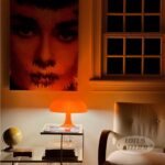 Lotus Atelier Orange Mushroom Lamp for Room Aesthetic Modern Lighting for Bedroo... - Image 4
