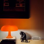 Lotus Atelier Orange Mushroom Lamp for Room Aesthetic Modern Lighting for Bedroo... - Image 8