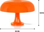 Lotus Atelier Orange Mushroom Lamp for Room Aesthetic Modern Lighting for Bedroo... - Image 10