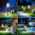 KOOPER Taller Solar Pathway Lights Outdoor, 8 Pack Upgraded Brighter Solar Garde... - Image 3