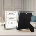 Hoikwo 8.5 by 11 Picture Frames, 8 Packs 8.5x11 Silver Glass Certificate Frames ... - Image 5