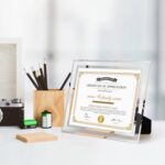 Hoikwo 8.5 by 11 Picture Frames, 8 Packs 8.5x11 Silver Glass Certificate Frames ... - Image 6