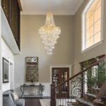 Gold Crystal Chandeliers 13 Lights Modern Chandelier for High Ceilings Large Pen... - Image 3