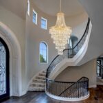 Gold Crystal Chandeliers 13 Lights Modern Chandelier for High Ceilings Large Pen... - Image 5
