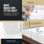 TEXAS LINEN CO. 100% Egyptian Cotton Queen Sheets Set - Luxury 1500 Series Coutu... - Image 6