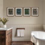 Framed William Morris Canvas Wall Art, 4 Piece Vintage Botanical Floral Bird Wal... - Image 3