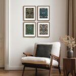 Framed William Morris Canvas Wall Art, 4 Piece Vintage Botanical Floral Bird Wal... - Image 5
