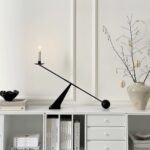 Black Metal Modern Candle Holder Candlestick Holders Decorative Candle Stand, Ta... - Image 7