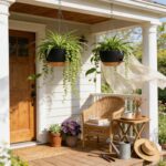 UOUZ 13 Inch 2 Pack Large Self Watering Hanging Planters for Indoor Outdoor Plan... - Image 3