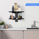 Suptek Glass Floating Shelves, TV Wall Mount with Shelf for DVD Player / PS4 / C... - Image 3