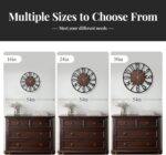 30" Extra Large Wall Clock, Modern Battery Operated Silent Non Ticking 30 inch D... - Image 7