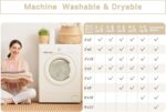 Srugn Washable Rugs 8x10 Area Rugs for Living Room,Ultra Soft Faux Wool Retro Ru... - Image 6