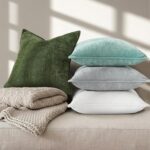 decorUhome Summer Couch Euro Sham Throw Pillow Covers 22x22 Set of 2, Decorative... - Image 5