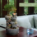 Haobos Indoor Fountain 4-Bowl Rockery Soothing Sound Tabletop Fountains Home/Off... - Image 4
