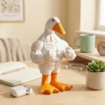 Funny Magnetic Key Holder Goose Figurine 6.3 inch Quirky Muscular Duck Statue Ke... - Image 4