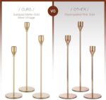 Candeldo Gold Taper Candle Holders: Tall Candlestick Holder for Table Centerpiec... - Image 4