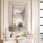 Kelly Miller Jeweled Luxury Bathroom Mirror for Wall, 24"x36" Rectangle Wall Mir... - Image 3