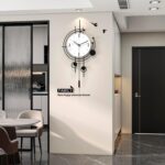Modern Wall Clock for Living Room Decor Large Decorative Metal Wall Clock with P... - Image 4