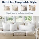 MIULEE 26x26 Euro Pillow Inserts,Set of 2 Down Feather Throw Pillows for Couch S... - Image 5