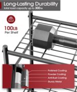 Sakugi Storage Shelves - 3 Tier Shelf Organizer, Sturdy Metal Garage Shelving wi... - Image 5