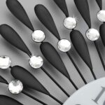 24 INCH Large Wall Clock for Living Room Decor,Non-Ticking Quiet Metal Petals Di... - Image 5