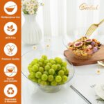 Goodluck 5 Pack Clear Plastic Serving Bowls for Party - 20 OZ Angled Disposable ... - Image 3