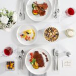 MALACASA 24 Pieces Porcelain Dinnerware Set, Modern White Dish Set for 8, Premiu... - Image 6