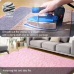 qulint 9x12 Rugs for Living Room, Large Fluffy Pink Area Rugs for Bedroom, Soft ... - Image 5