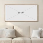 Framed Neutral Horizontal Abstract Wall Art for Living Room, Extra Large Black a... - Image 3