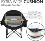 Oversized Camping Chairs for Adults - Heavy Duty Padded Outdoor Folding Lawn XL ... - Image 4
