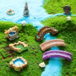 Jetec 12 Pcs Mini Fairy Garden Accessories Miniature Tiny Stone Bridge Mini Pond... - Image 3