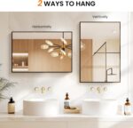 TRAHOME Bathroom Vanity Mirror for Wall, 2 Pack 36" x 24" Metal Framed Rectangul... - Image 6
