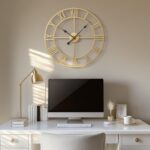 Cuspin 24 Inch Large Wall Clock, Gold Clocks for Living Room Decor, Silent Non T... - Image 3