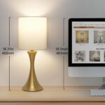 Gold Bedside Lamp Touch Control Table Lamp for Bedroom, 3-Way Dimmable Nightstan... - Image 4