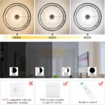 24’’ Crystal LED Chandelier 2-Tier with Remote Control Dimmable 3000-6500K Conte... - Image 6
