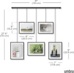 Umbra Exhibit Picture Frame Gallery Set, Adjustable Wall Collage Displays Five P... - Image 4