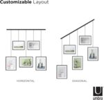 Umbra Exhibit Picture Frame Gallery Set, Adjustable Wall Collage Displays Five P... - Image 6