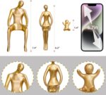 Quoowiit Gold Decor Family Statue Shelf Decor, Abstract Modern Home Decorations ... - Image 5