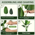 Bird of Paradise Plant Artificial 6ft,Faux Plants Indoor Tall with 12 Trunks - T... - Image 3