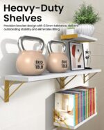BAYKA Wall Shelves for Bedroom Decor, Floating Wall Shelf for Living Room Kitche... - Image 4